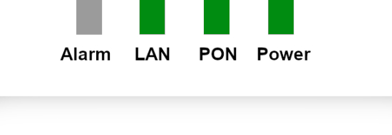 Example of a normal working ADTRAN ONT